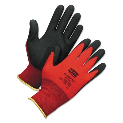 NORTHFLEX RED NYLON/FOAMPVC GLOVE 10XL 15 GAUGE
